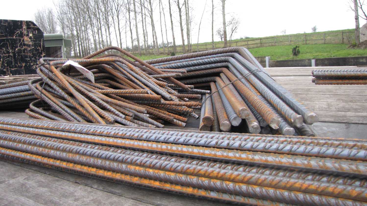 cut and bent reinforcing bars